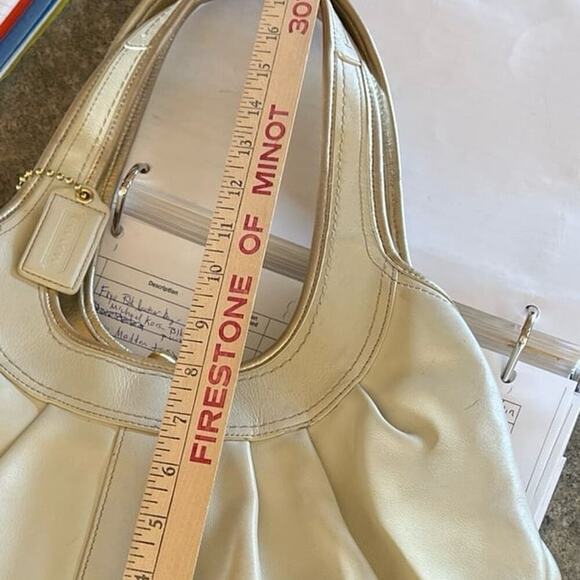 Coach- ERGO CREAM Leather handbag/tote/shoulder bag - Picture 7 of 12